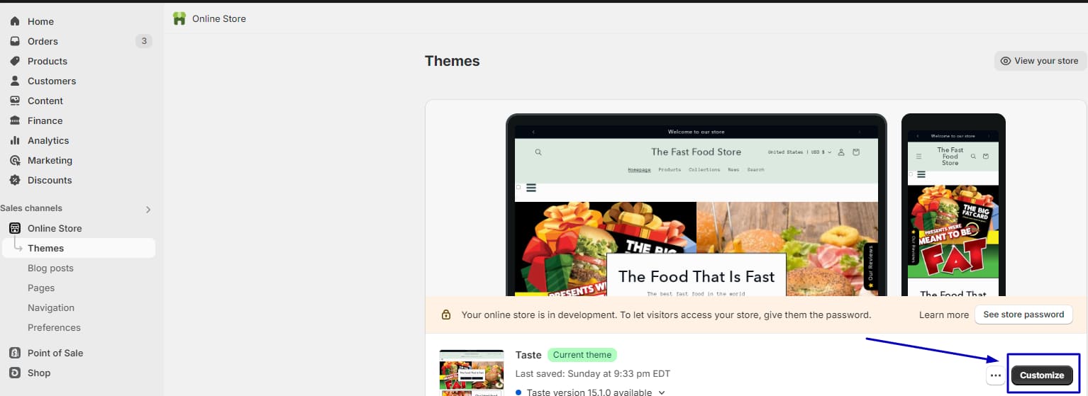 Access Theme Customizer